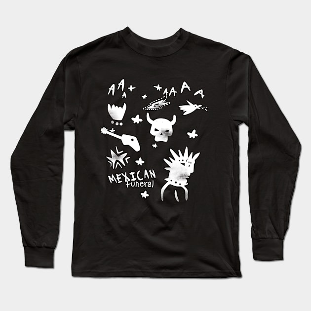 Mexican Funeral Long Sleeve T-Shirt by Plan8